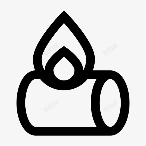 木材燃烧火图标svg_新图网 https://ixintu.com 原木 木材 火 燃烧