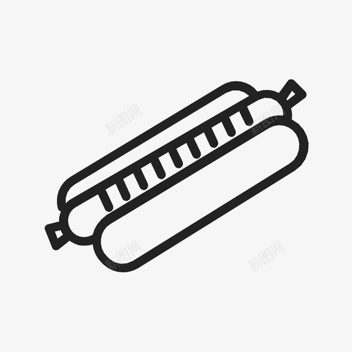热狗面包店面包图标svg_新图网 https://ixintu.com 热狗 面包 面包店 香肠