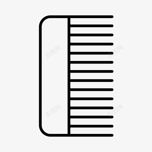 梳子刷子清洁图标svg_新图网 https://ixintu.com 个人卫生 刷子 卫生 梳子 梳理 清洁