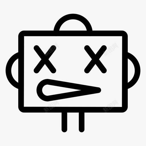 技术汽车头部图标svg_新图网 https://ixintu.com 头部 技术 机器人 机器人线图标 汽车 科学