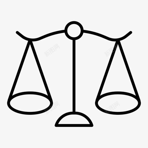 平衡法院司法图标svg_新图网 https://ixintu.com 司法 平衡 法律 法律和司法细线 法院 规模