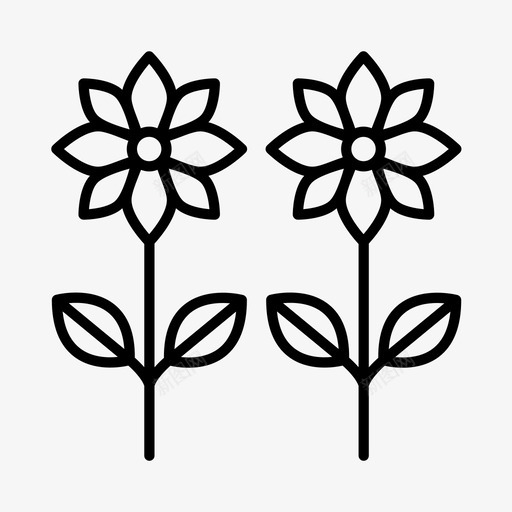 鲜花花店花园图标svg_新图网 https://ixintu.com 春天 花园 花店 苗圃 鲜花