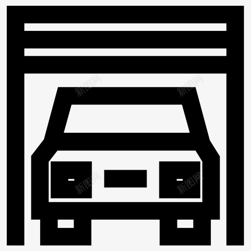 汽车遮阳帘汽车车库图标svg_新图网 https://ixintu.com 汽车车库 汽车遮阳帘