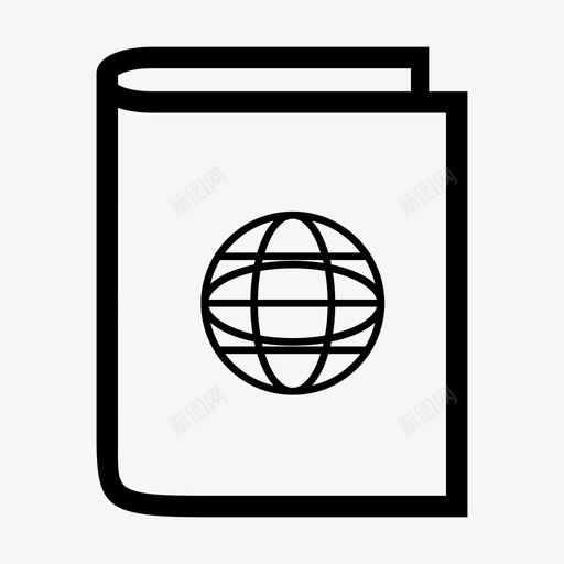 地理教科书教育笔记本图标svg_新图网 https://ixintu.com 地理教科书 教科书 教育 笔记本