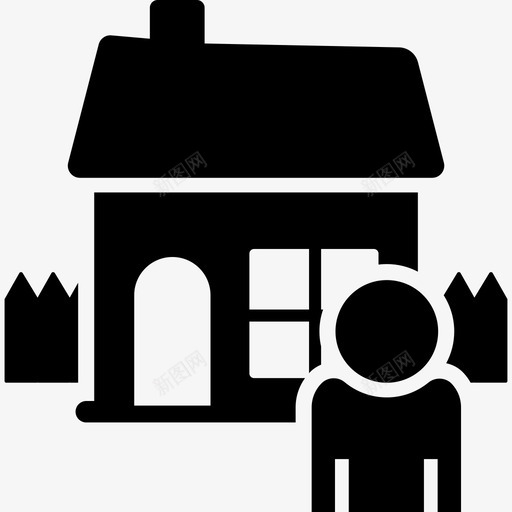 物业代理房地产代理房主图标svg_新图网 https://ixintu.com 房主 房地产代理 房地产字形概念图标 物业业主 物业代理 物业顾问