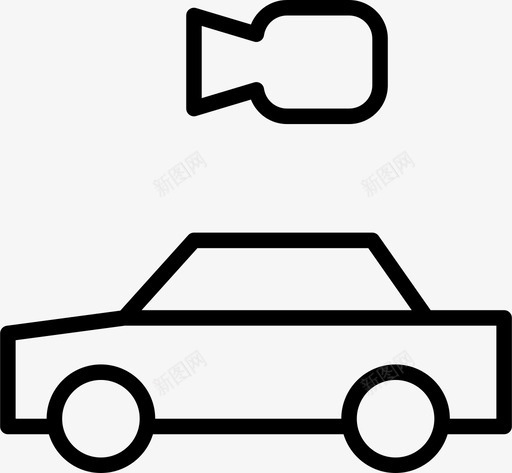 汽车摄像头监控图标svg_新图网 https://ixintu.com 摄像头 汽车 汽车薄 监控 视频 车辆