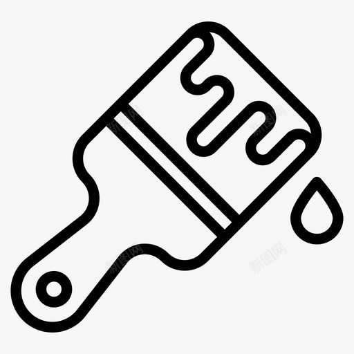 油漆刷建筑墙壁图标svg_新图网 https://ixintu.com 墙壁 建筑 油漆刷