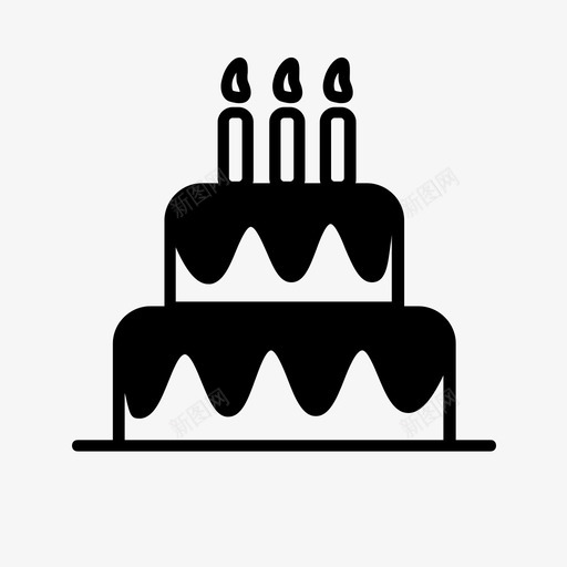 生日蛋糕食物聚会图标svg_新图网 https://ixintu.com 生日蛋糕 聚会 食物