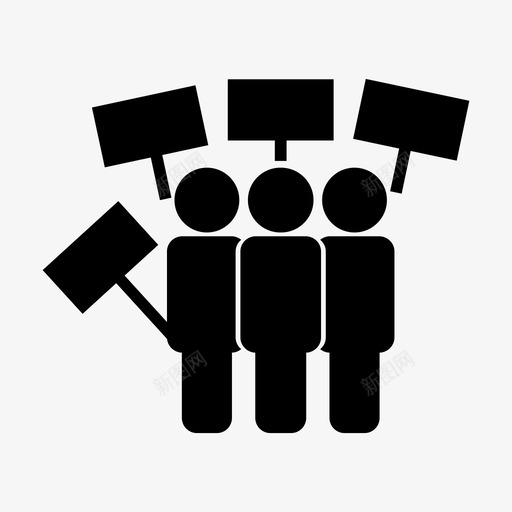 抗议人群暴徒图标svg_新图网 https://ixintu.com 人群 反叛者 抗议 抗议者 暴徒