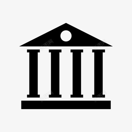希腊建筑古代雅典娜图标svg_新图网 https://ixintu.com 古代 古罗马 希腊建筑 雅典娜