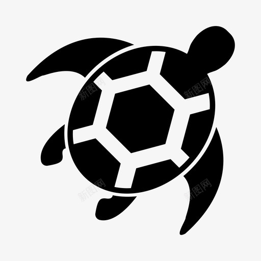 乌龟海龟图标svg_新图网 https://ixintu.com 乌龟 海龟