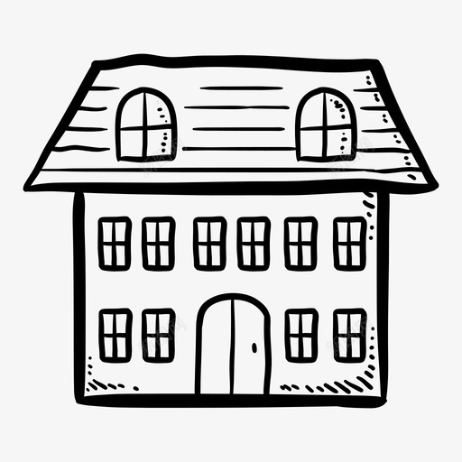 家建筑物小屋图标svg_新图网 https://ixintu.com 家 小屋 建筑物 房子