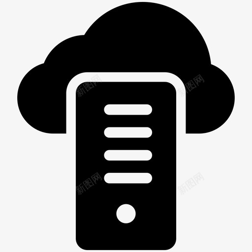 云托管互联网托管web托管图标svg_新图网 https://ixintu.com web托管 web托管glyph概念图标 云托管 互联网托管
