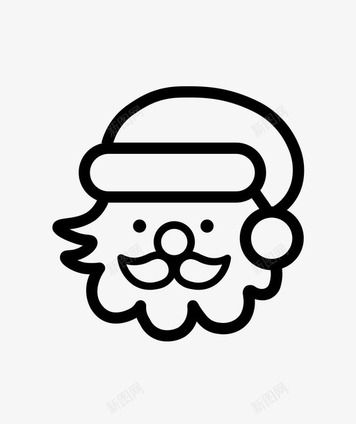 圣诞老人圣诞节假日图标svg_新图网 https://ixintu.com 假日 圣诞老人 圣诞节 新年