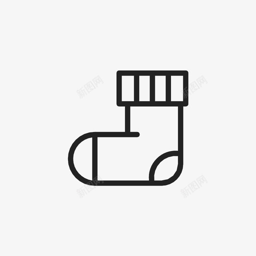 圣诞袜壁炉礼物图标svg_新图网 https://ixintu.com 冬天 圣诞袜 壁炉 礼物