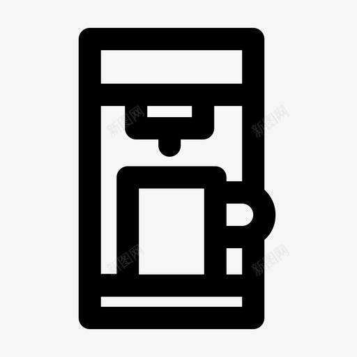 咖啡机咖啡因杯子图标svg_新图网 https://ixintu.com 咖啡因 咖啡机 杯子 热咖啡机