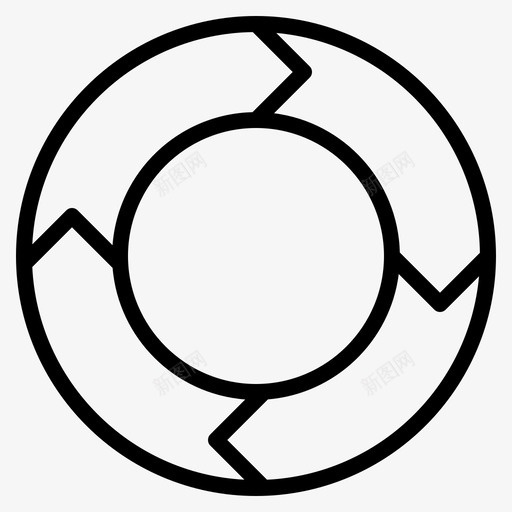 循环轮图表循环图标svg_新图网 https://ixintu.com 信息图 图表 循环 循环轮 数据可视化 过程