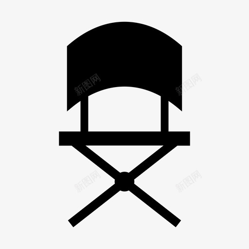 椅子导演放松图标svg_新图网 https://ixintu.com 坐下 导演 放松 椅子