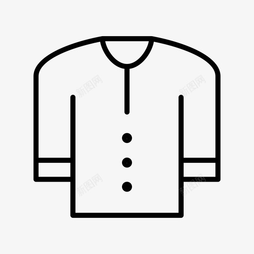 毛衣服装时装图标svg_新图网 https://ixintu.com 时装 服装 毛衣 衬衫 长袖