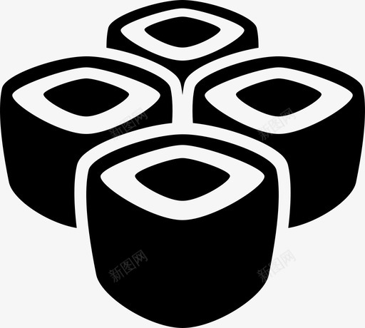 采购产品寿司卷寿司卷maki寿司图标svg_新图网 https://ixintu.com maki寿司 寿司卷 寿司套装 海藻 海鲜 采购产品寿司卷 食品和饮料
