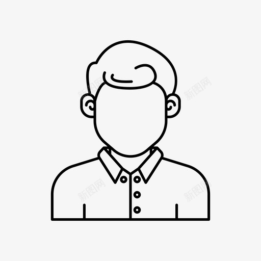 化身男男个人资料图标svg_新图网 https://ixintu.com 个人资料 化身男 用户 男