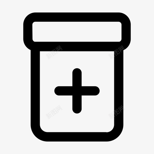 药瓶药盒药丸盒图标svg_新图网 https://ixintu.com 药丸盒 药瓶 药盒