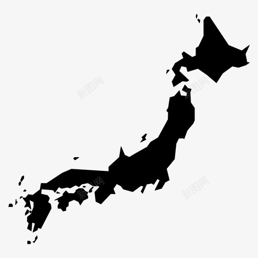 日本地图亚洲岛屿图标svg_新图网 https://ixintu.com 亚洲 岛屿 日本 日本地图