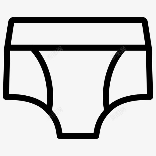 内衣布料服装图标svg_新图网 https://ixintu.com 内衣 布料 服装 服装系列图标 短裤