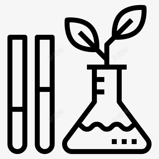 植物实验室生态环境图标svg_新图网 https://ixintu.com 植物实验室 环境 生态 科学