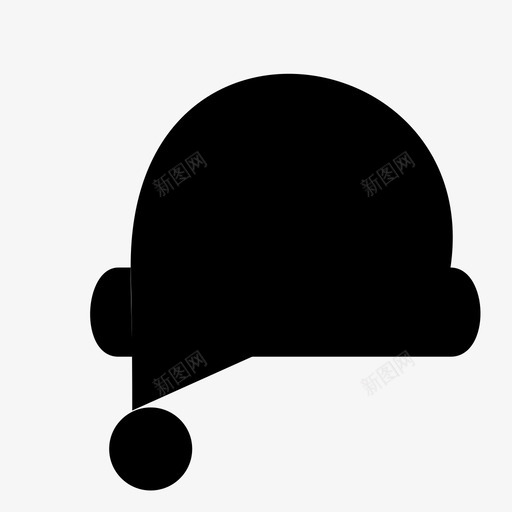 圣诞帽时尚圣诞老人图标svg_新图网 https://ixintu.com 冬天 圣诞帽 圣诞老人 时尚