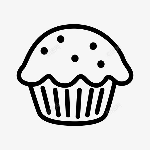 松饼烘焙烹饪图标svg_新图网 https://ixintu.com 快餐 松饼 烘焙 烘焙产品 烹饪 面团