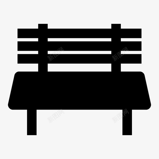 长凳椅子长椅图标svg_新图网 https://ixintu.com 座位 户外 椅子 长凳 长椅