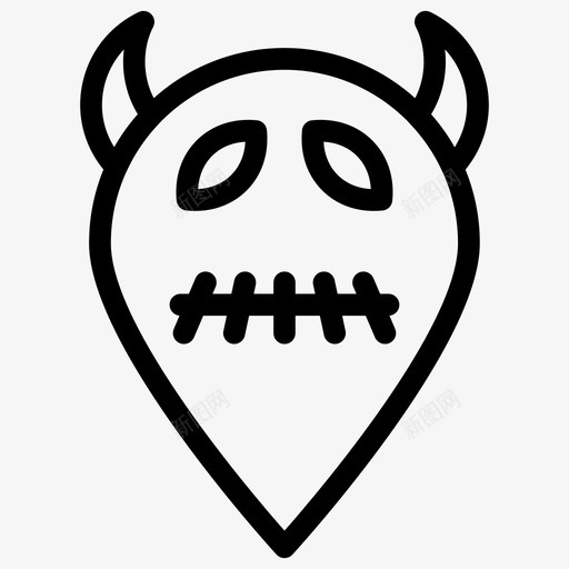 恶魔吸血鬼万圣节图标svg_新图网 https://ixintu.com 万圣节 万圣节系列图标 僵尸 吸血鬼 恶魔