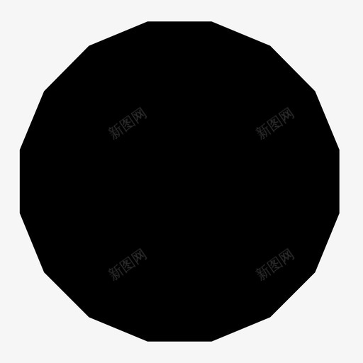 十六边形多边形形状图标svg_新图网 https://ixintu.com 十六边形 多边形 形状