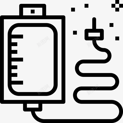 生理盐水血液药物图标svg_新图网 https://ixintu.com 生理盐水 药物 血液