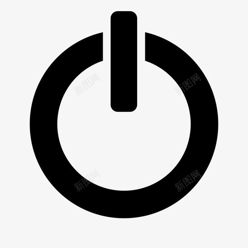 电源按钮电图标svg_新图网 https://ixintu.com 关 按钮 电 电源