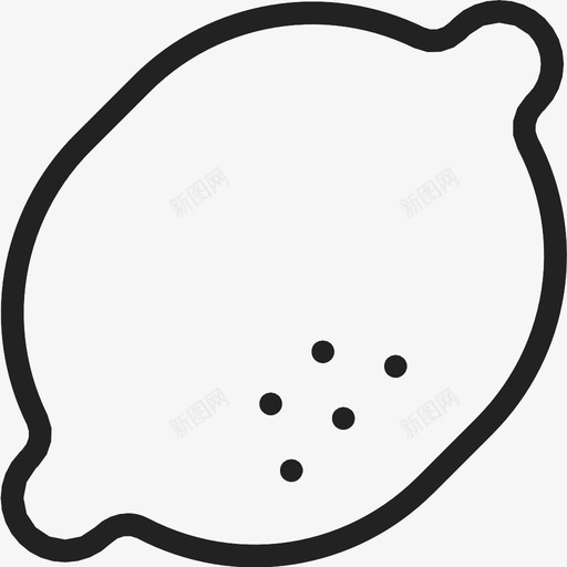 柠檬食物酸橙图标svg_新图网 https://ixintu.com 柠檬 酸橙 食物