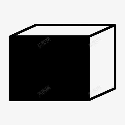 盒子纸板立方体图标svg_新图网 https://ixintu.com 包装盒 盒子 立方体 纸板