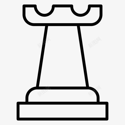 国际象棋城堡车图标svg_新图网 https://ixintu.com 国际象棋 城堡 战略游戏 车 运动瘦
