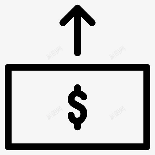 送钱银行存钱图标svg_新图网 https://ixintu.com 存钱 送钱 金融 银行