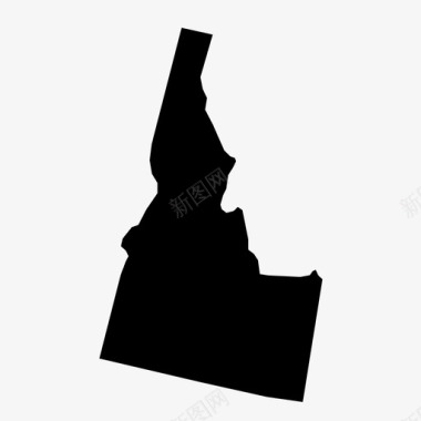 爱达荷州美国地理图标图标