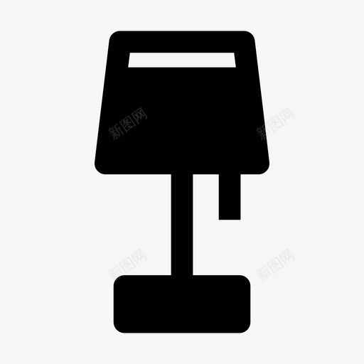 灯床照明图标svg_新图网 https://ixintu.com 床 桌子 灯 照明