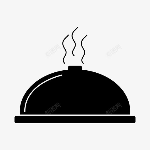 托盘餐具晚餐图标svg_新图网 https://ixintu.com 托盘 晚餐 金属 食物 餐具 餐厅