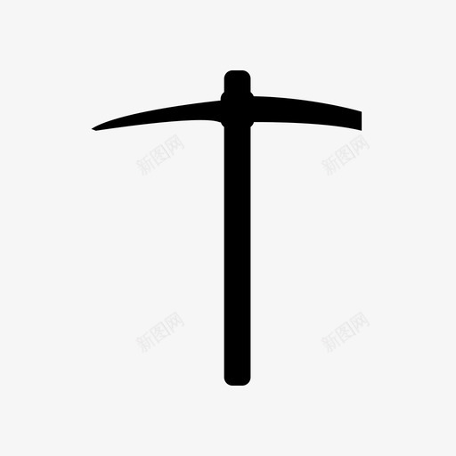 鹤嘴锄建筑工业图标svg_新图网 https://ixintu.com 工业 工作 工具 建筑 鹤嘴锄