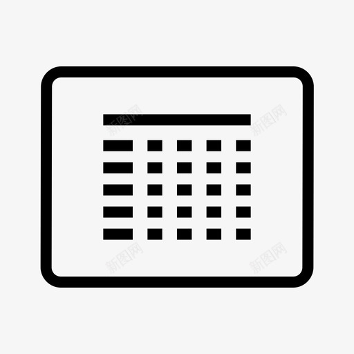 表格文档文件图标svg_新图网 https://ixintu.com 图像 幻灯片 文件 文本 文档 表格