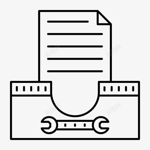抽屉档案文件图标svg_新图网 https://ixintu.com 技术 抽屉 文件 档案 网络和搜索引擎优化线图标 记录