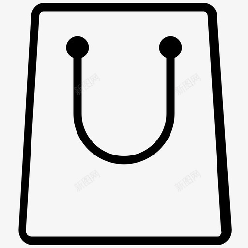 购物袋采购商场图标svg_新图网 https://ixintu.com 商场 商店 娱乐天气 购物袋 采购