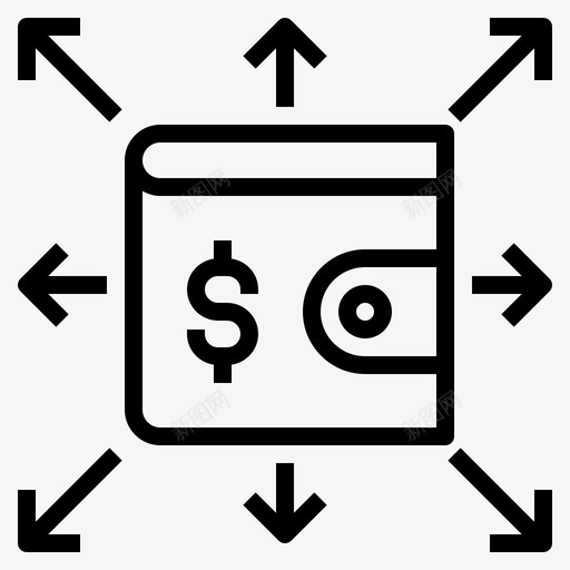 开支金钱花费图标svg_新图网 https://ixintu.com 开支 理财 花费 金钱 钱包