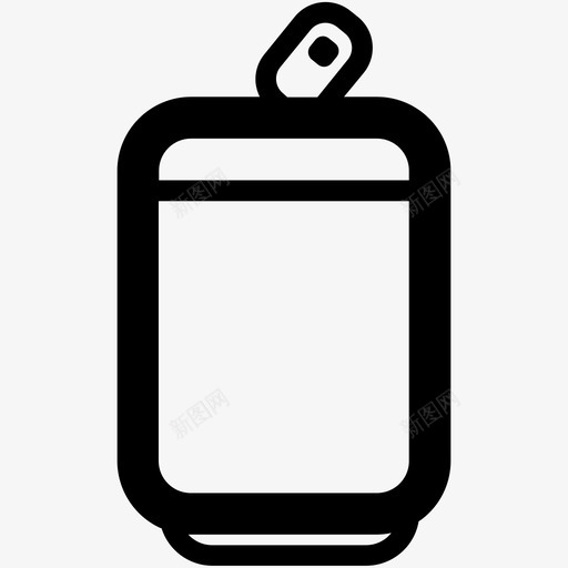 啤酒罐装饮料图标svg_新图网 https://ixintu.com 单身生活图标包 啤酒 派对 流行音乐 生活方式 罐装 饮料