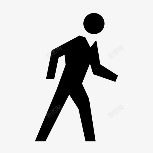 步行过街散步图标svg_新图网 https://ixintu.com 散步 步行 过街